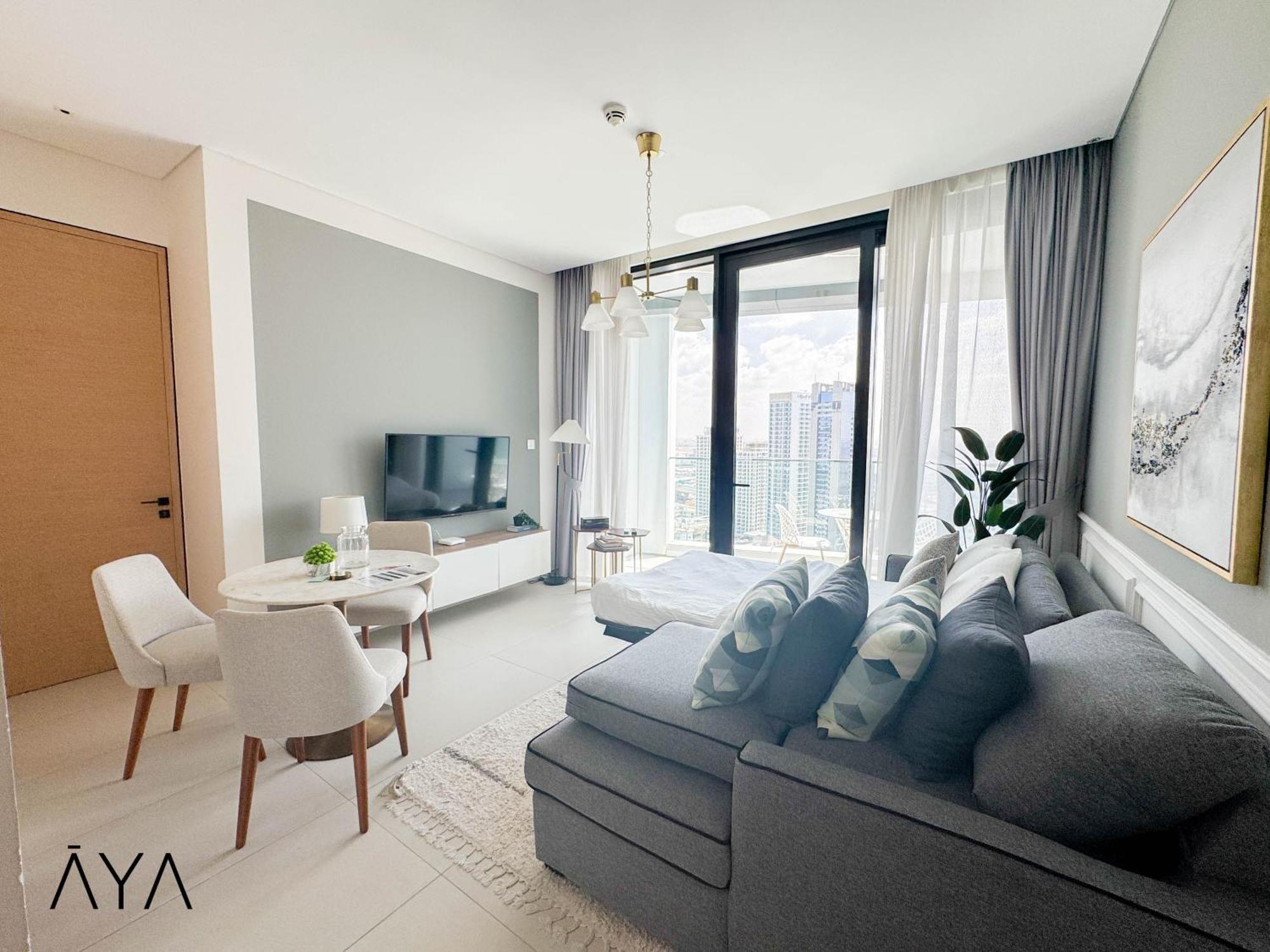Jumeirah Gate Tower 1 - Stylish Apartment With Pool & City Views Dubai Exterior foto